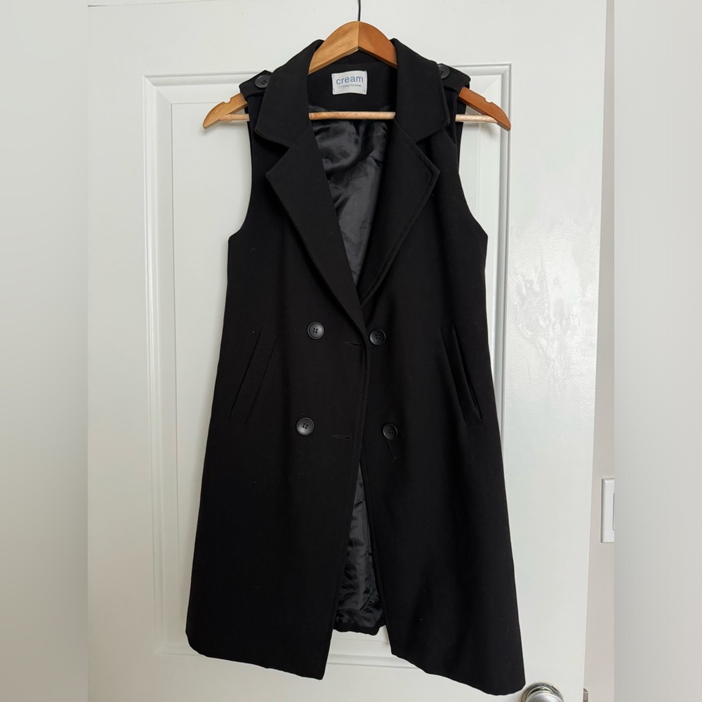 Black vest dress/jacket